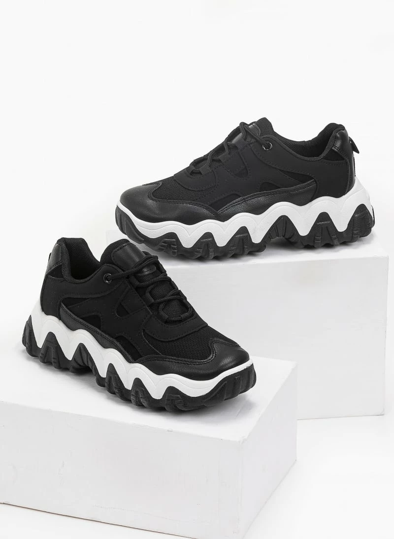 The Fashion Project Sneakers Chunky με διχρωμία στη σόλα - Μαύρο - Image 2