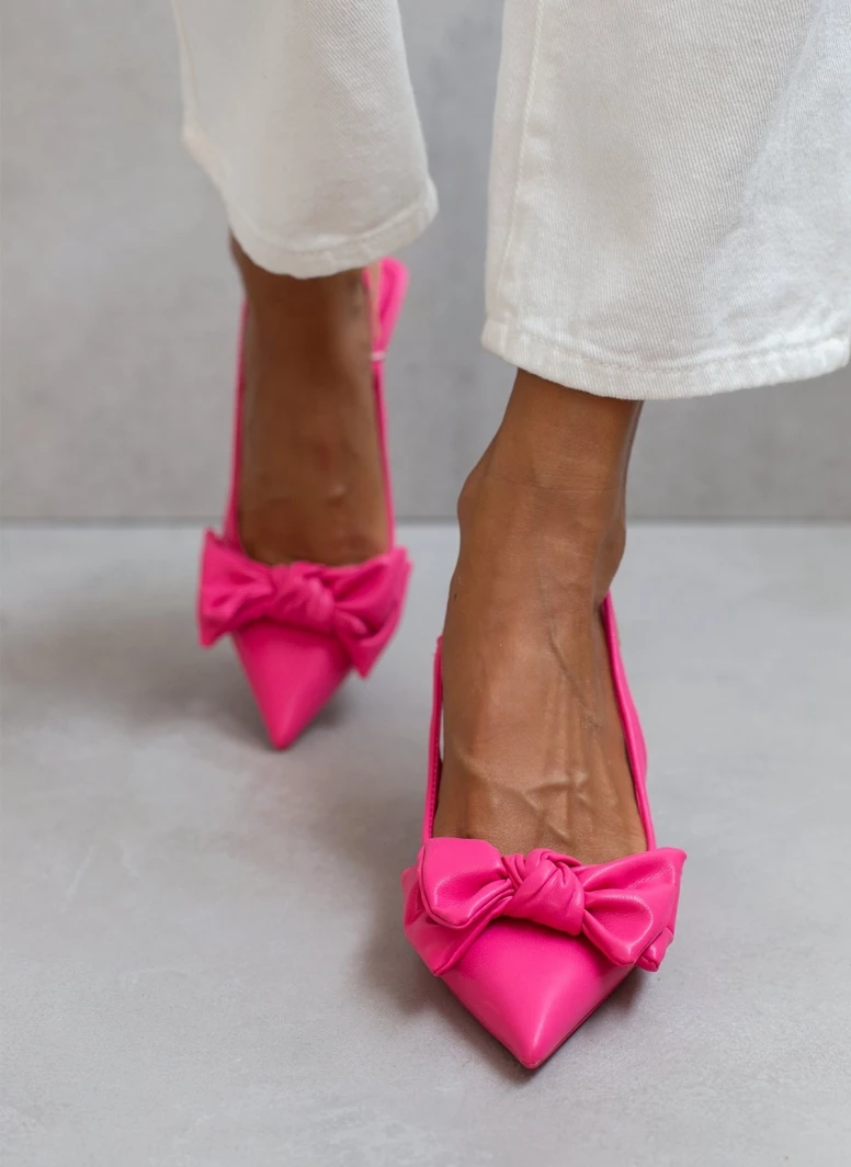 The Fashion Project Γόβες μυτερές με Oversize φιόγκο - Φούξια - Image 4