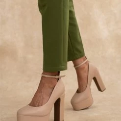 Γόβες με φιάπα ψηλή VIZZANO 1400.102 - Μπεζ