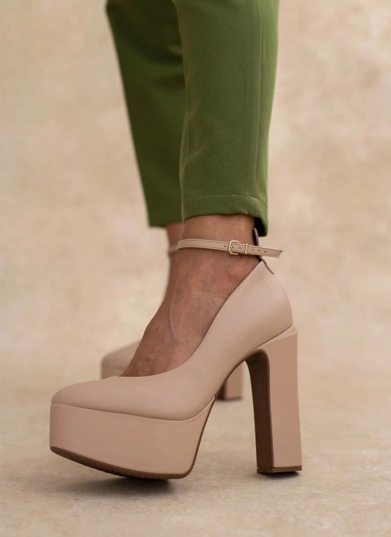 Γόβες με φιάπα ψηλή VIZZANO 1400.102 - Μπεζ - Image 7