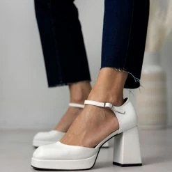 The Fashion Project Γόβες με μπαρέτα - Λευκό