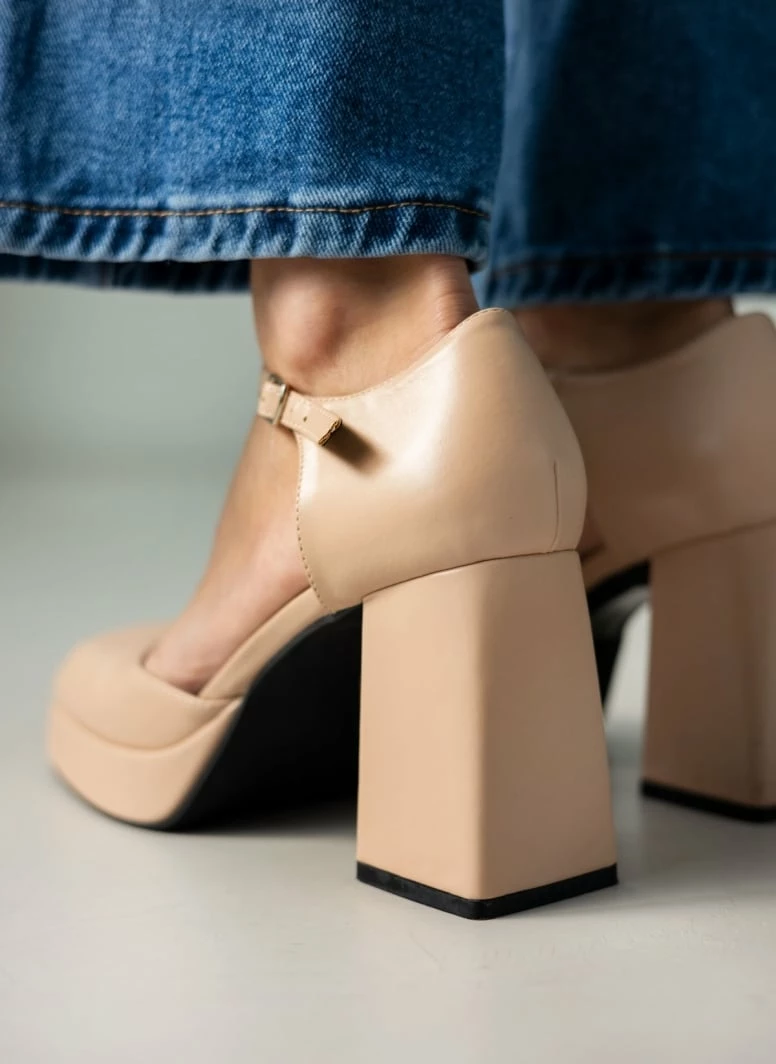 The Fashion Project Γόβες με μπαρέτα - Nude - Image 7