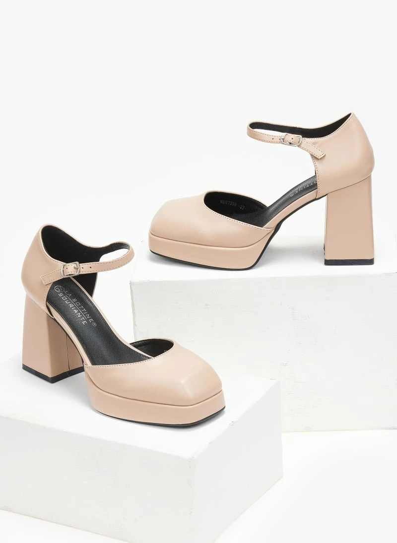 The Fashion Project Γόβες με μπαρέτα - Nude - Image 3