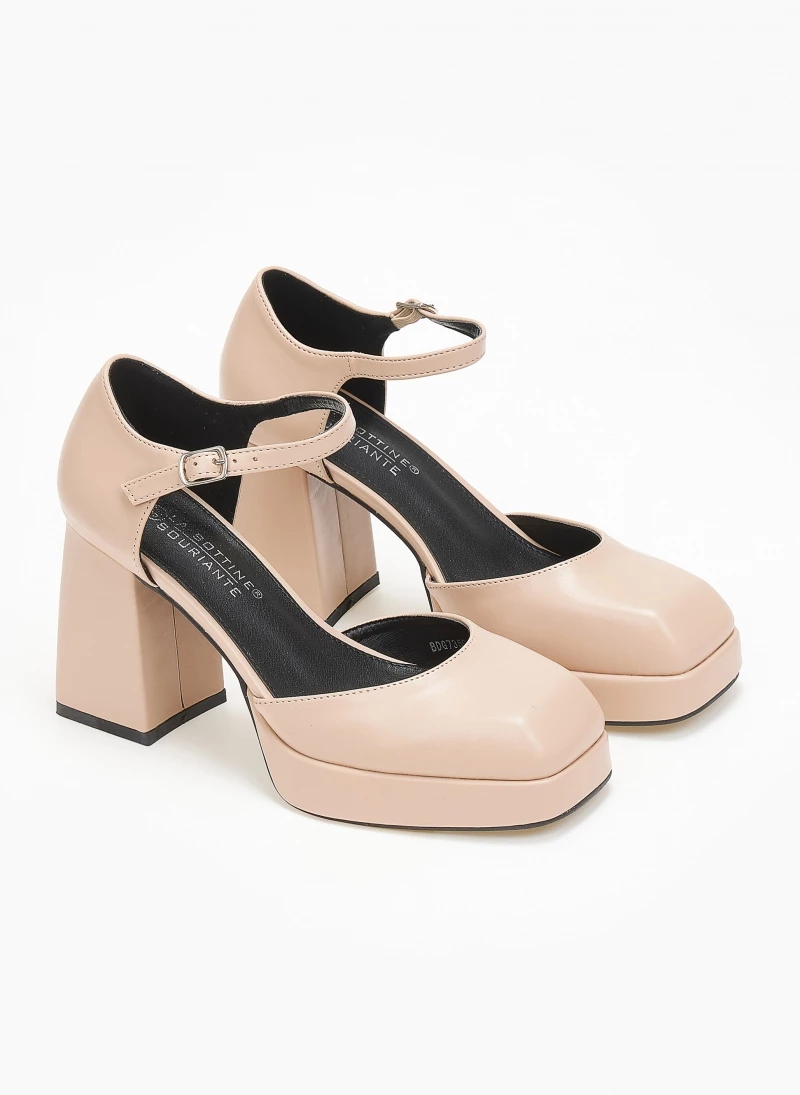 The Fashion Project Γόβες με μπαρέτα - Nude - Image 5