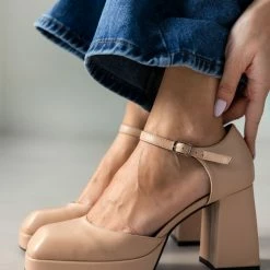 The Fashion Project Γόβες με μπαρέτα - Nude