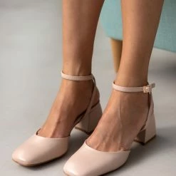 Γόβες με μπαρέτα Tfp - Nude