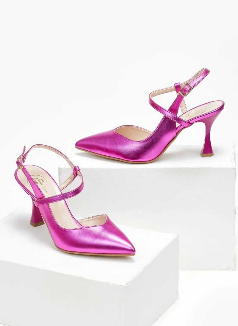 Γόβες μυτερές Metallic Tfp - Φούξια - Image 4