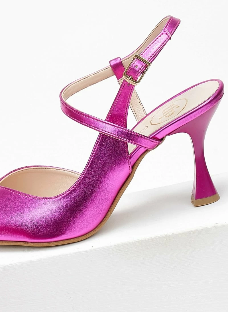 Γόβες μυτερές Metallic Tfp - Φούξια - Image 6