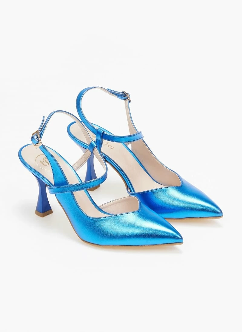 Γόβες μυτερές Metallic Tfp - Μπλε - Image 4