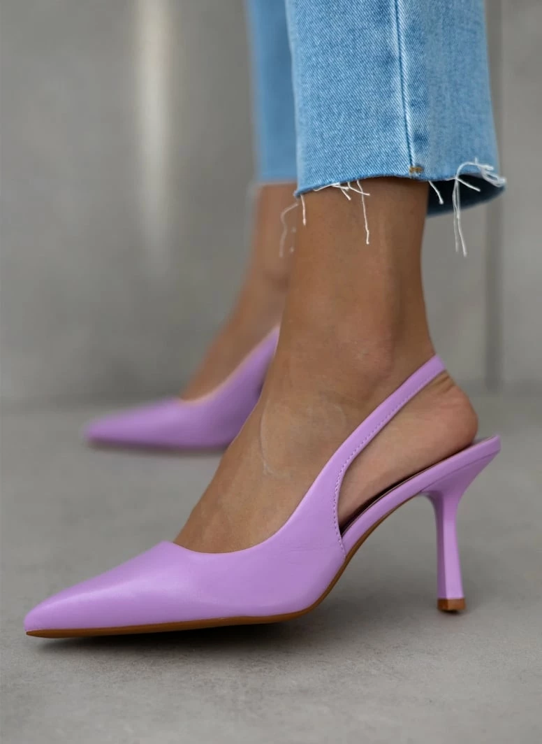 The Fashion Project Γόβες μυτερές με λεπτό τακούνι - Μωβ ανοιχτό