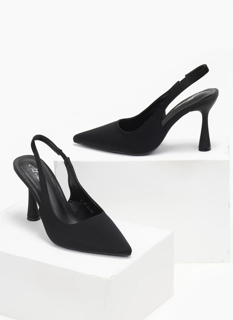 The Fashion Project Γόβες μυτερές με λουράκι - Μαύρο - Image 3