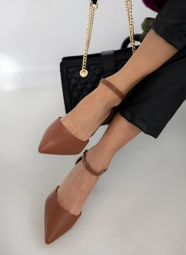 The Fashion Project Γόβες μυτερές με μπαρέτα - Ταμπά - Image 4