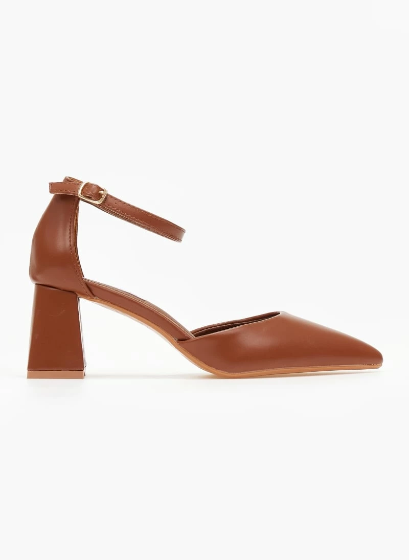 The Fashion Project Γόβες μυτερές με μπαρέτα - Ταμπά - Image 2