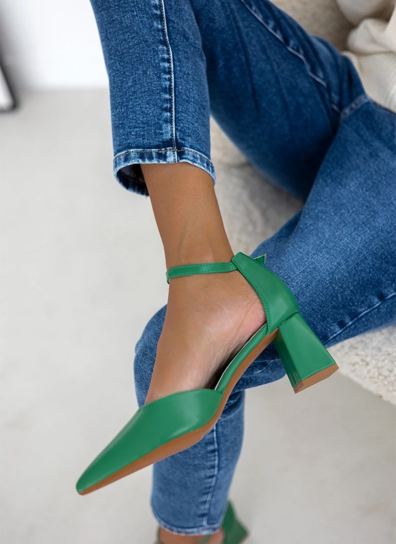 The Fashion Project Γόβες μυτερές με μπαρέτα - Πράσινο - Image 7