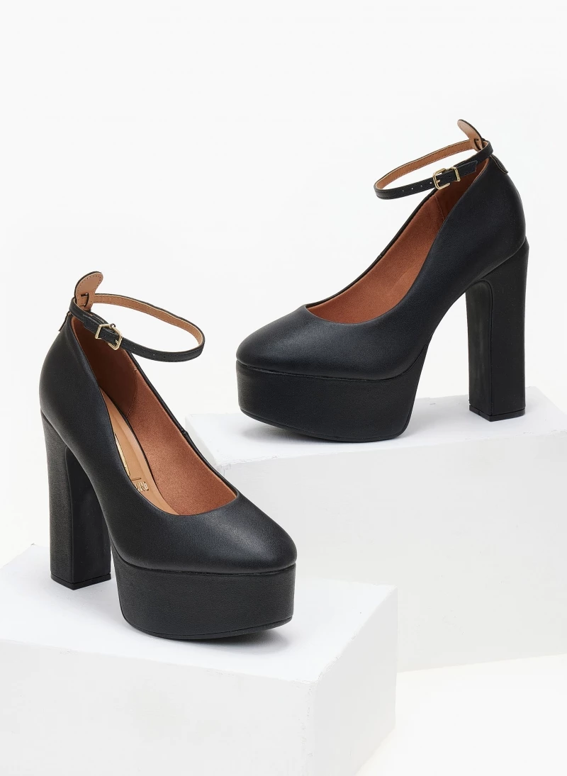 Γόβες με φιάπα ψηλή VIZZANO 1400.102 - Μαύρο - Image 2