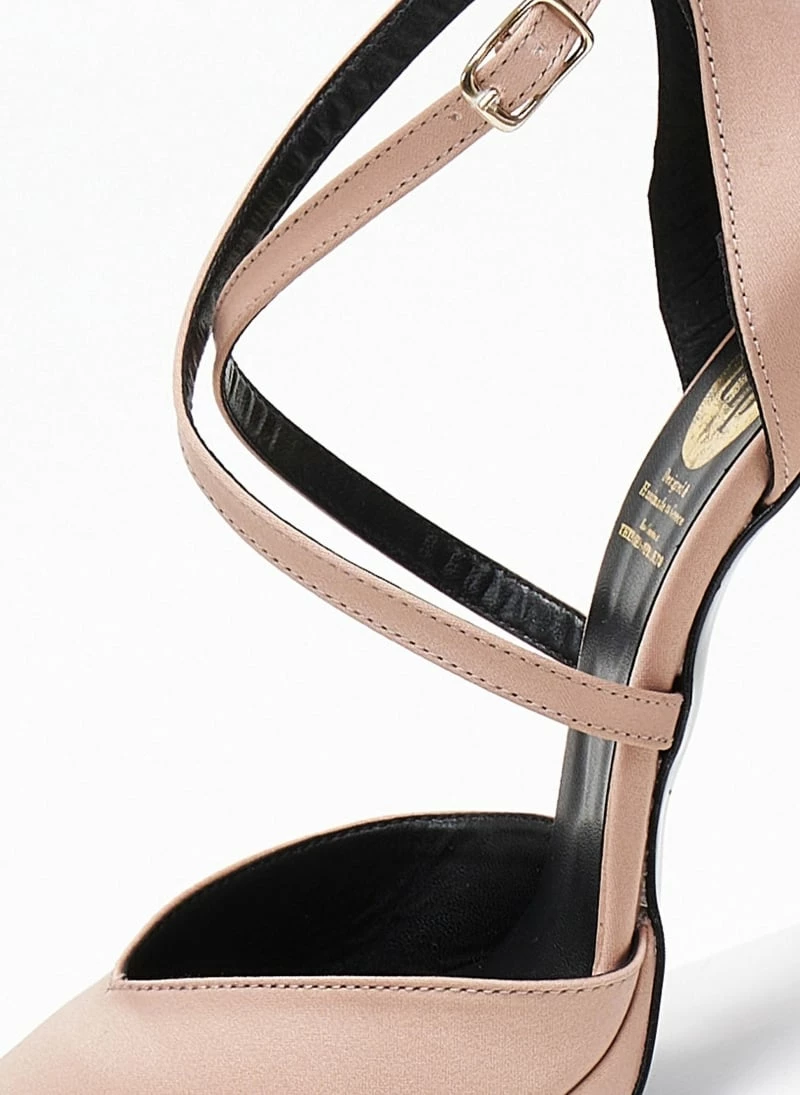 Γόβες σατέν με δέσιμο χιαστί Tfp Exclusive - Nude - Image 3