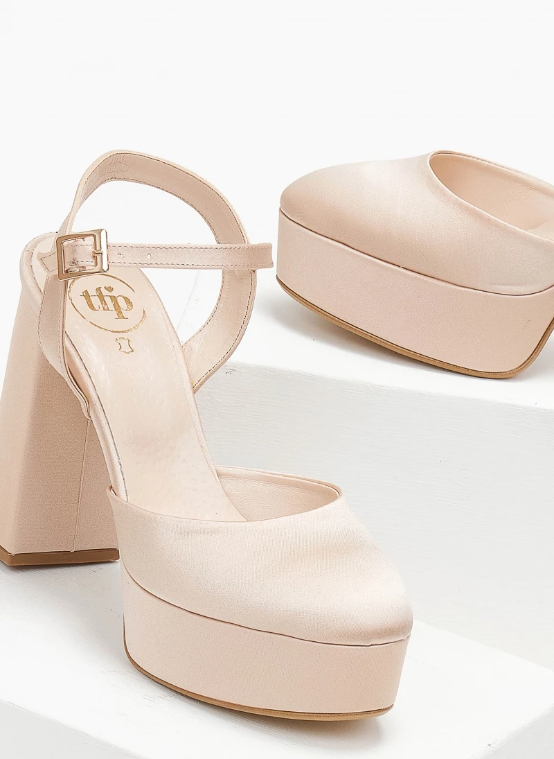 Γόβες σατέν με φιάπα Tfp - Nude - Image 3