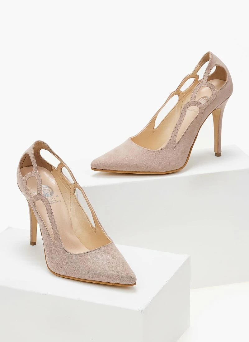 Γόβες μυτερές με ανοίγματα Tfp - Nude - Image 2