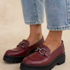 Loafers Chunky Estil - Μπορντό