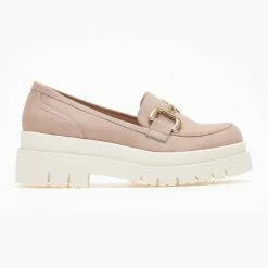 Loafers Chunky με αγκράφα Estil - Nude