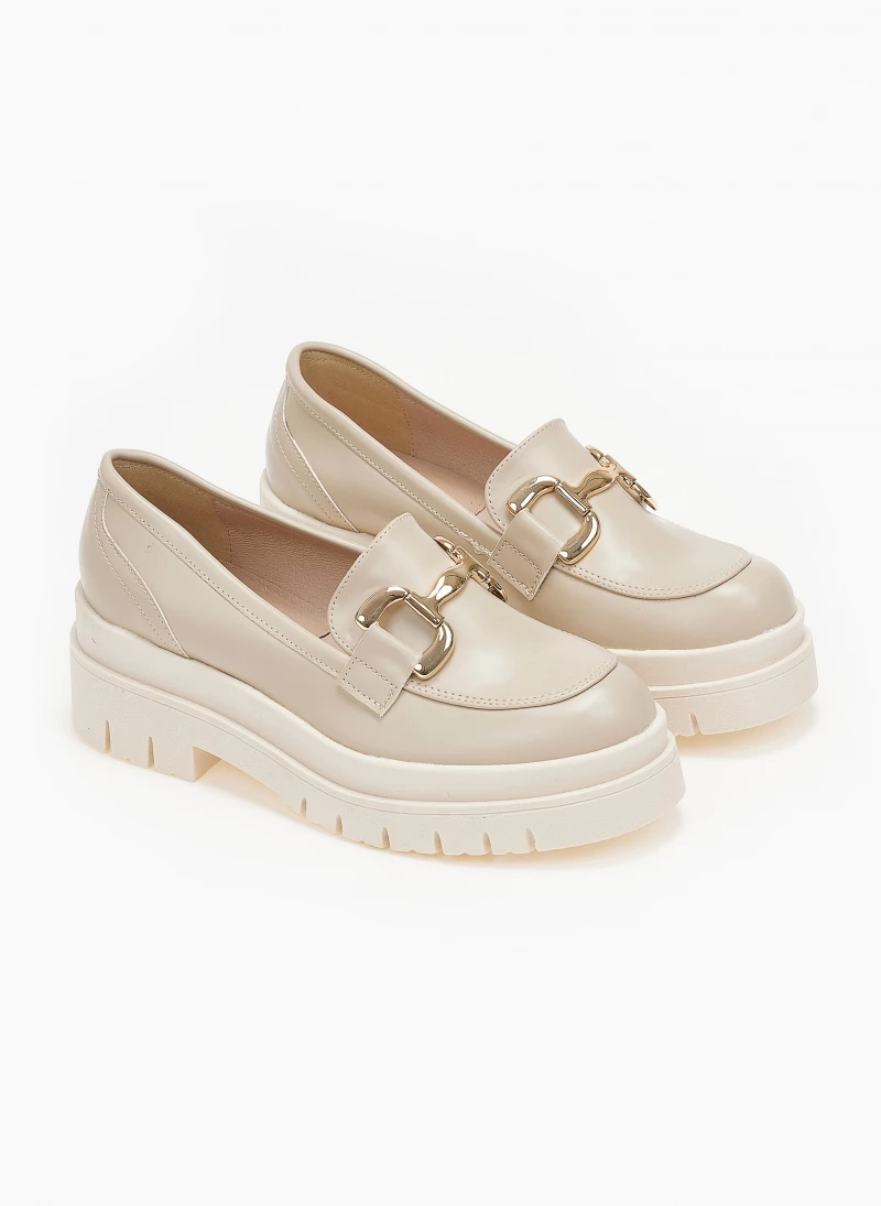 Loafers Chunky με αγκράφα Estil - Μπεζ - Image 6