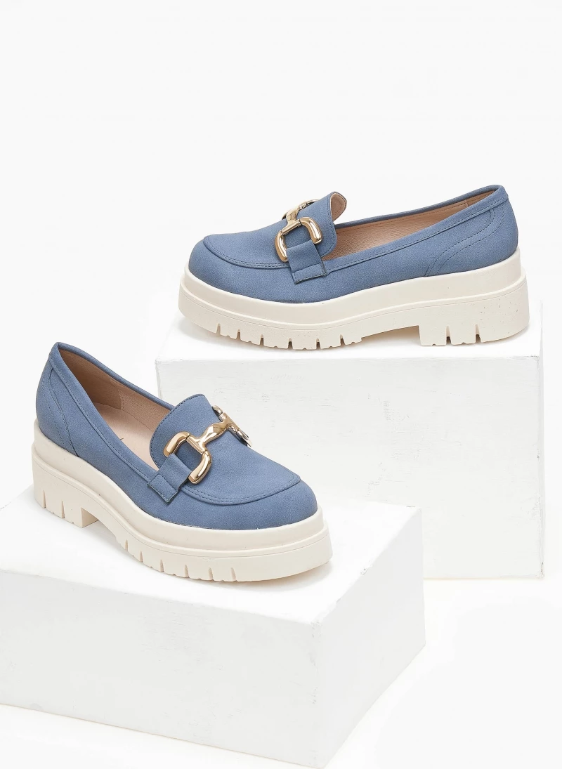 Loafers Chunky με αγκράφα Estil - Μπλε - Image 2