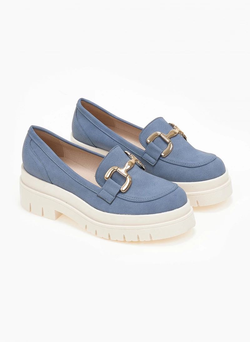 Loafers Chunky με αγκράφα Estil - Μπλε - Image 4