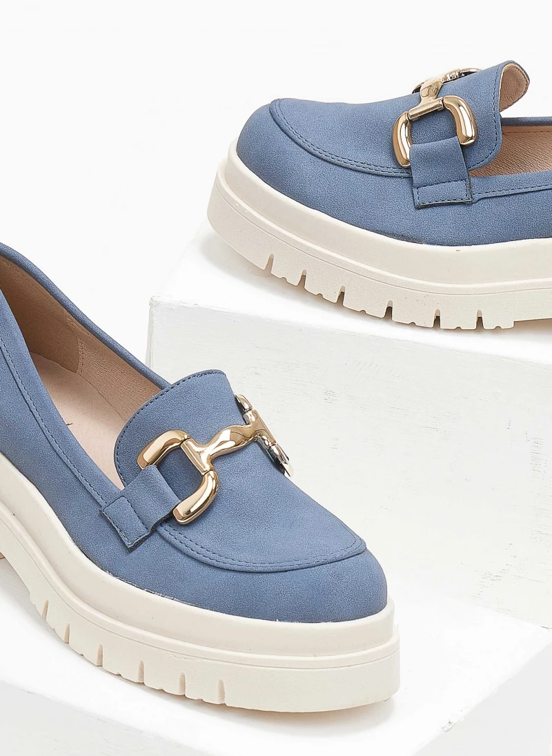 Loafers Chunky με αγκράφα Estil - Μπλε - Image 3