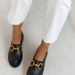 Loafers Chunky με διακοσμητικό Estil - Μαύρο
