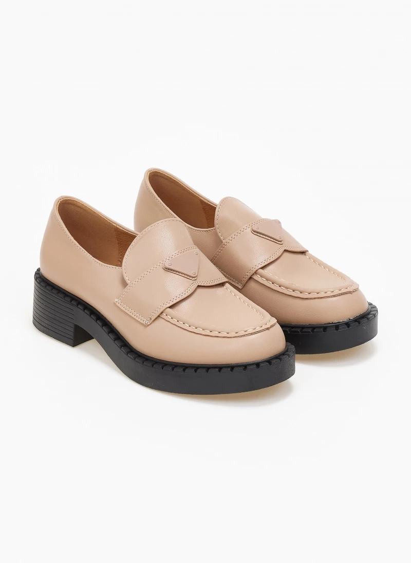 The Fashion Project Loafers Chunky με εξωτερική ραφή - Μπεζ - Image 6