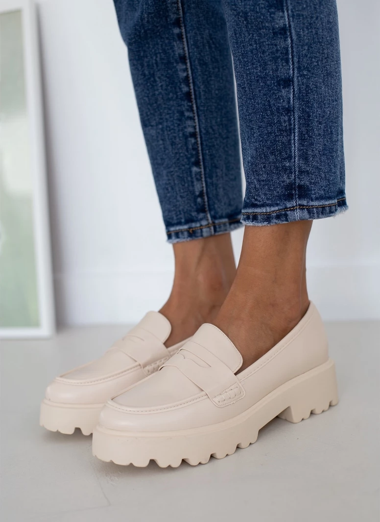 The Fashion Project Loafers Chunky με εξωτερική ραφή - Μπεζ - Image 7