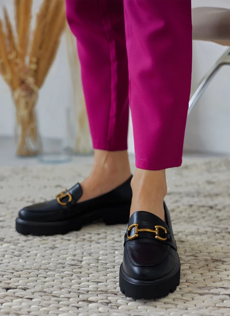 The Fashion Project Loafers Chunky με μεταλλικό διακοσμητικό - Μαύρο - Image 4