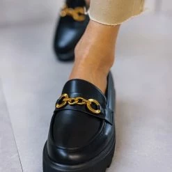 The Fashion Project Loafers Chunky με μέταλλο - Μαύρο