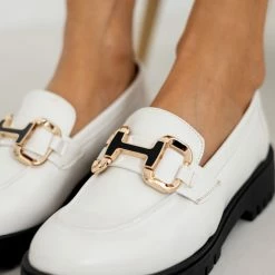 Loafers φλωρεντίκ με μέταλλο Estil - Μπεζ