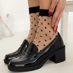 The Fashion Project Loafers λουστρίνι με τακούνι - Μαύρο