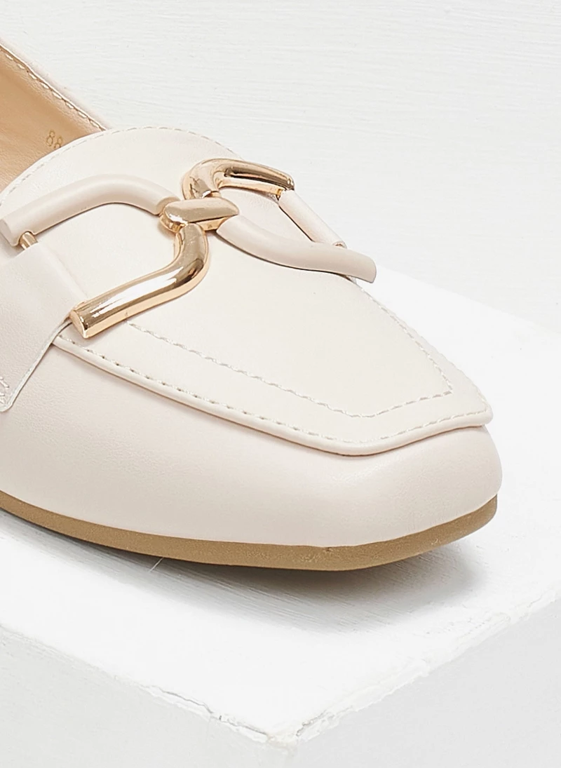 The Fashion Project Loafers με μεταλλικό διακοσμητικό - Μπεζ - Image 4