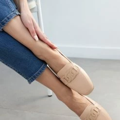 The Fashion Project Loafers με ματ διακοσμητικό στο ίδιο χρώμα - Πούρο