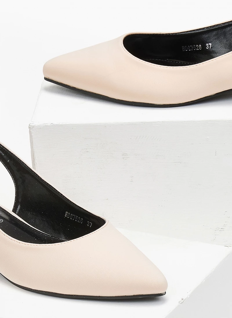 The Fashion Project Μπαλαρίνες υφασμάτινες μυτερές - Nude - Image 3