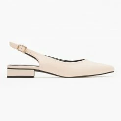 The Fashion Project Μπαλαρίνες υφασμάτινες μυτερές - Nude