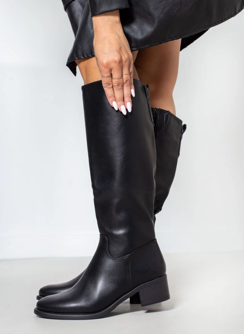 The Fashion Project Μπότες Casual με τετράγωνο τακούνι - Μαύρο - Image 7