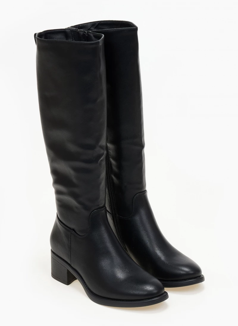 The Fashion Project Μπότες Casual με τετράγωνο τακούνι - Μαύρο - Image 3