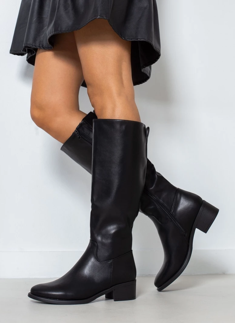 The Fashion Project Μπότες Casual με τετράγωνο τακούνι - Μαύρο