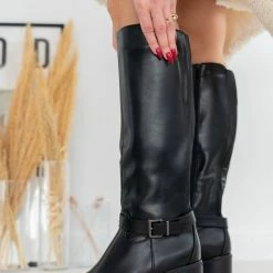 The Fashion Project Μπότες Casual με ζωνάκι - Μαύρο