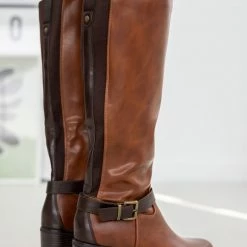 The Fashion Project Μπότες Casual με ζωνάκι - Ταμπά