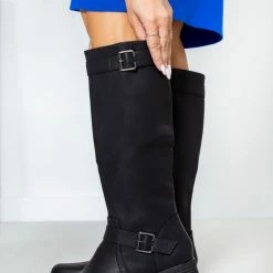 The Fashion Project Μπότες Casual με ζωνάκι - Μαύρο