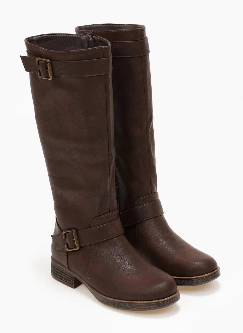 The Fashion Project Μπότες Casual με ζωνάκι - Καφέ - Image 5