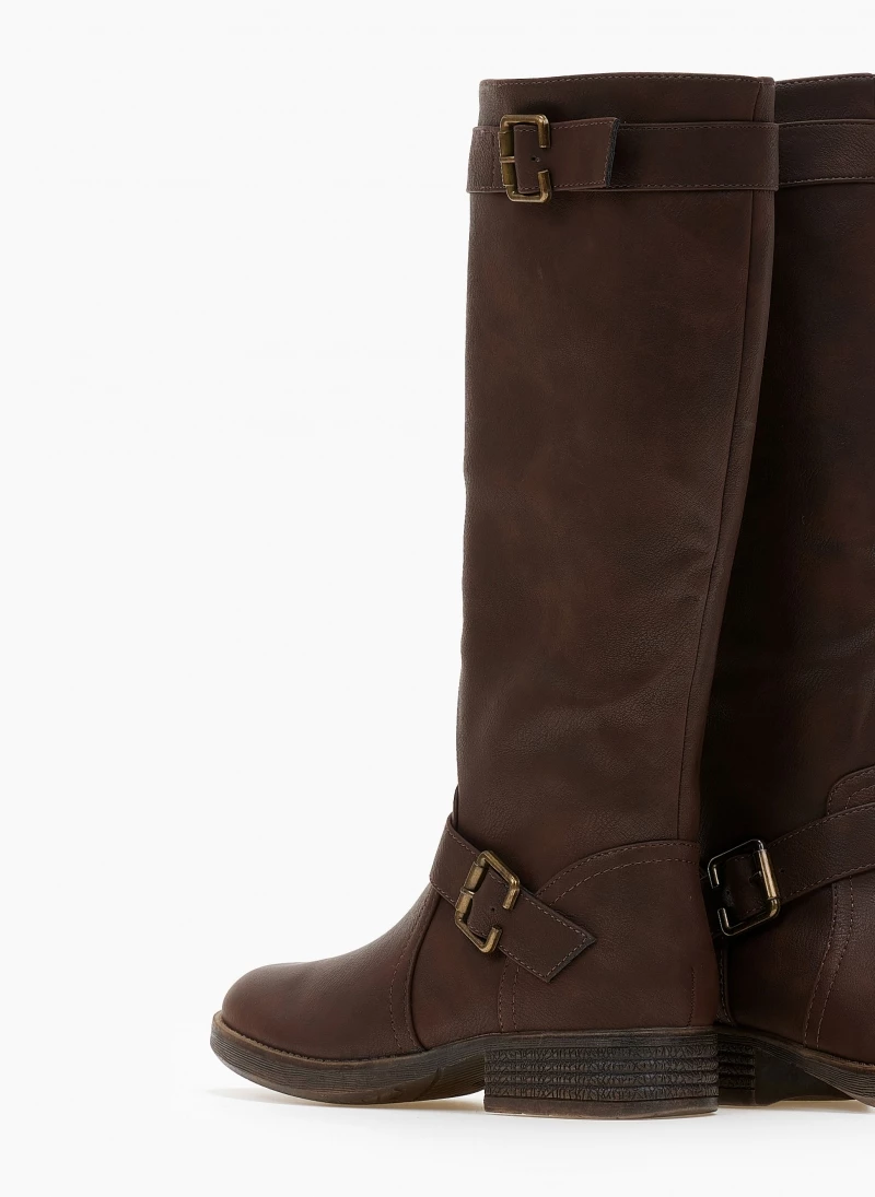 The Fashion Project Μπότες Casual με ζωνάκι - Καφέ - Image 6
