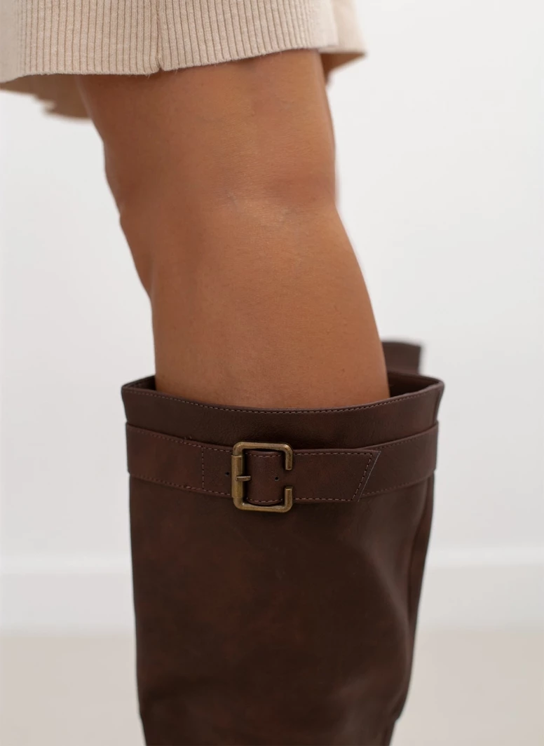 The Fashion Project Μπότες Casual με ζωνάκι - Καφέ - Image 4