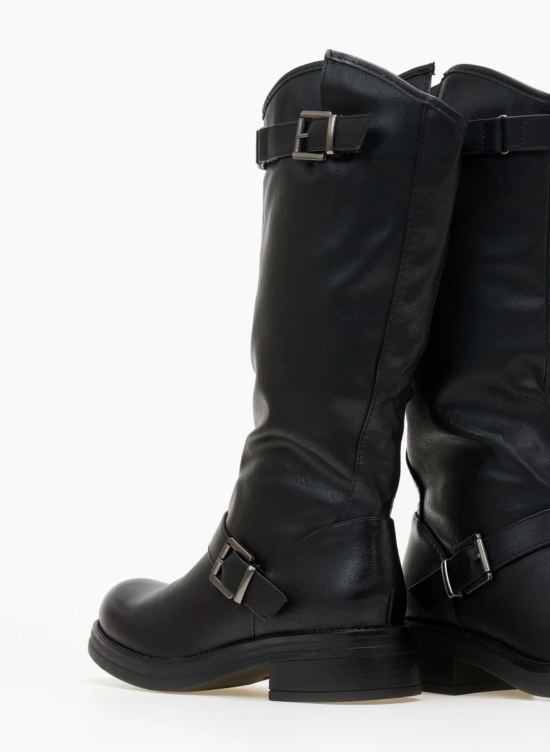 The Fashion Project Μπότες Casual με ζωνάκια - Μαύρο - Image 6