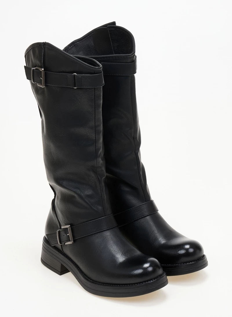 The Fashion Project Μπότες Casual με ζωνάκια - Μαύρο - Image 2